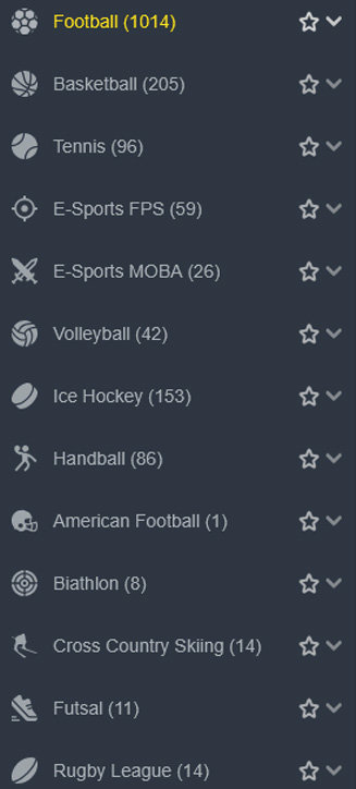 Types de jeux de paris AllySpin sur mobile